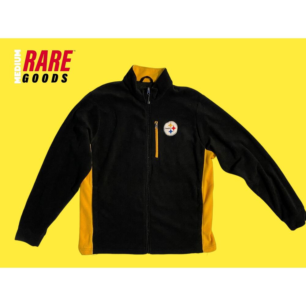 Vintage Authentic NFL Steelers Coach Full-Zip Fleece